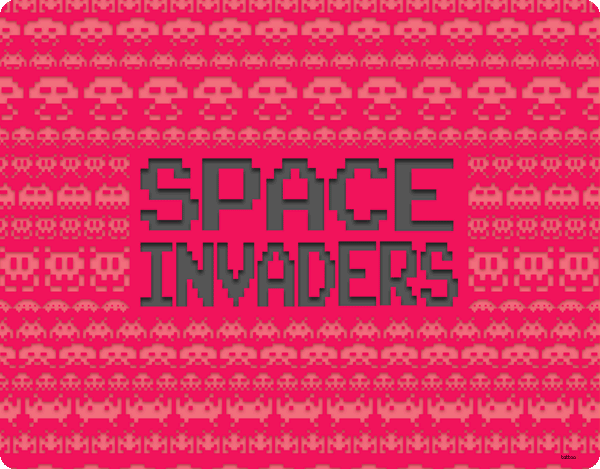 Space Invaders Red