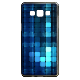 Blue Squares - Samsung Galaxy A5 Carcasa Silicon