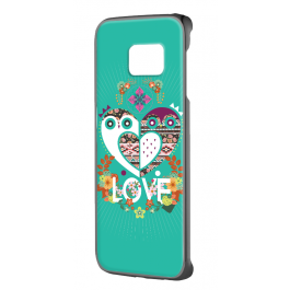 Owl Love - Samsung Galaxy S6 Edge Carcasa Plastic Premium