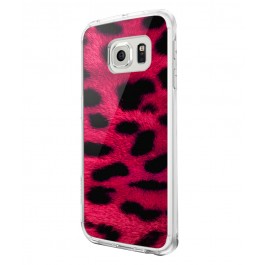 Pink Animal Print - Samsung Galaxy S6 Carcasa Silicon