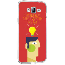 Brainstorm All Day - Samsung Galaxy J3 Carcasa Transparenta Silicon