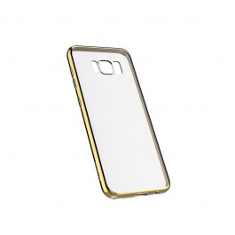 Devia Glitter Soft Champagne Gold - Samsung Galaxy S8 Carcasa Silicon (margini electroplacate)