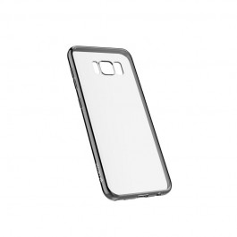 Devia Glitter Soft Gun Black - Samsung Galaxy S8 Plus Carcasa Silicon (margini electroplacate)