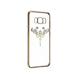 Devia Iris Champagne Gold - Samsung Galaxy S8 Plus Carcasa Silicon (Cristale Swarovski®)