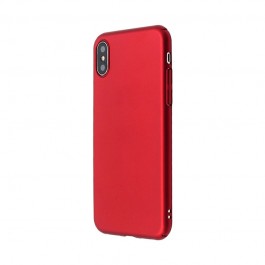 Just Must Uvo - iPhone X Carcasa Plastic Red (material fin la atingere, slim fit)