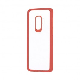 Devia Pure Style Red - Samsung Galaxy S9 Plus Carcasa (antishock, spate dur si margini mate & flexibile) 