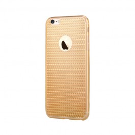Devia Sparkle Crystal Champagne - iPhone 6/6S Carcasa Silicon