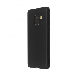 Just Must Uvo Black - Samsung Galaxy A8 (2018) Carcasa Plastic (material fin la atingere, slim fit)