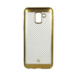 Just Must Electroplate Gold - Samsung Galaxy J6 (2018) Carcasa Silicon (model mat perlat prin electroplacare)