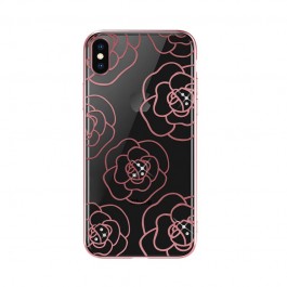 Devia Camellia Rose Gold - iPhone XS / X Carcasa Policarbonat