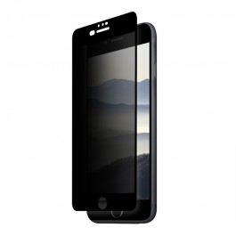 Folie Eiger Sticla 3D Privacy Black (0.33mm, 9H, case friendly, curved, oleophobic) - iPhone 8 Plus / 7 Plus / 6s Plus