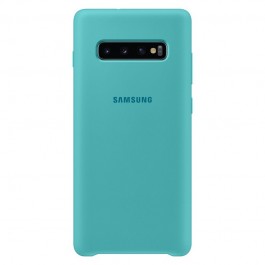 Samsung Silicone Cover Green - Samsung Galaxy S10 Plus Carcasa Silicon