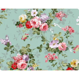Retro Flowers Wallpaper - Sony Xperia E1 Carcasa Neagra Silicon