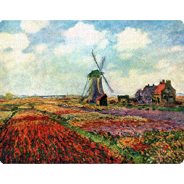Claude Monet - Fields of Tulip With The Rijnsburg Windmill - iPhone 6 Plus Skin