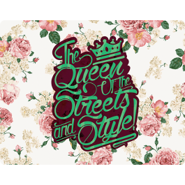 Queen of the Streets - Floral White - iPhone 6 Skin