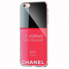 Chanel Lilis Nail Polish - iPhone 6 Carcasa Transparenta Silicon