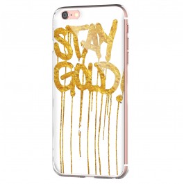 Stay Gold - iPhone 6 Carcasa Transparenta Silicon
