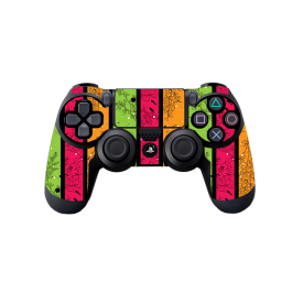 Stripes and Flowers - PS4 Dualshock Controller Skin
