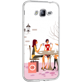 Coffee Break - Samsung Galaxy J3 Carcasa Transparenta Silicon