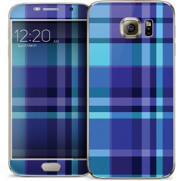 Blue Plaid - Samsung Galaxy S6 Skin