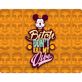 Bitch Don't Kill My Vibe - Obey - iPhone 6 Husa Book Alba Piele Eco