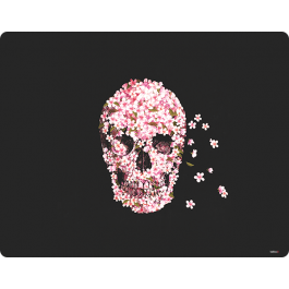 Cherry Blossom Skull - iPhone 6 Plus Carcasa TPU Premium Neagra
