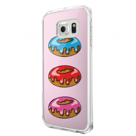 Frosted Donuts - Samsung Galaxy S6 Carcasa Plastic Premium