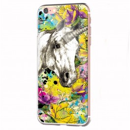 Unicorns and Fantasies - iPhone 6 Carcasa Transparenta Silicon
