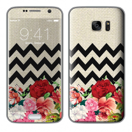 Floral Contrast - Samsung Galaxy S7 Skin