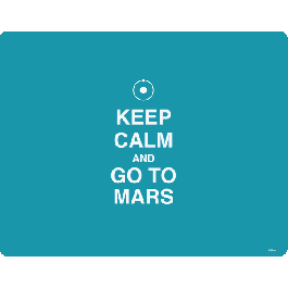 Keep Calm and Go to Mars - Samsung Galaxy S4 Carcasa Transparenta Silicon