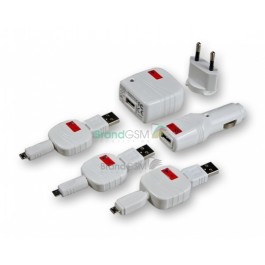 Set incarcare MicroUSB Swiss Charger Micro Pack retea+auto+cablu