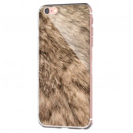 Rabbit Fur - iPhone 6 Carcasa Transparenta Silicon