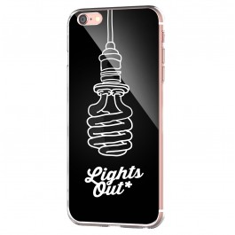 Lights Out - iPhone 6 Carcasa Transparenta Silicon