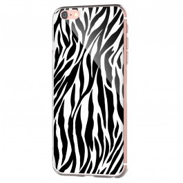 Zebra Labyrinth - iPhone 6 Carcasa Transparenta Silicon