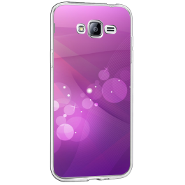 Bubbles - Samsung Galaxy J3 Carcasa Transparenta Silicon