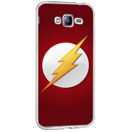 Flash Logo - Samsung Galaxy J3 Carcasa Transparenta Silicon