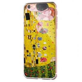Gustav Klimt - The Kiss - iPhone 6 Carcasa Transparenta Silicon