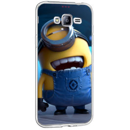 Funny Minions - Samsung Galaxy J3 Carcasa Transparenta Silicon