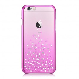 Unique Polka Rose Pink - Comma Carcasa iPhone 6 Plus (cristale si rama electroplacata)