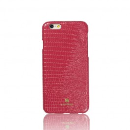 Just Must Croco Red - iPhone 6/6S Carcasa TPU + Piele Eco