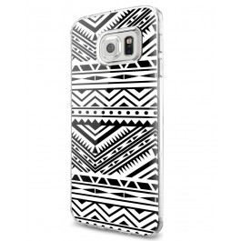 Tribal Black & White - Samsung Galaxy S7 Edge Carcasa Silicon 
