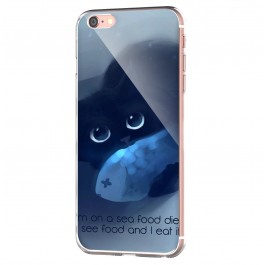 Sea Food - iPhone 6 Carcasa Transparenta Silicon