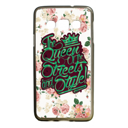 Queen of the Streets - Floral White - Samsung Galaxy A3 Carcasa Silicon Premium