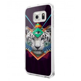 Eyes of the Tiger - Samsung Galaxy S6 Carcasa Silicon 
