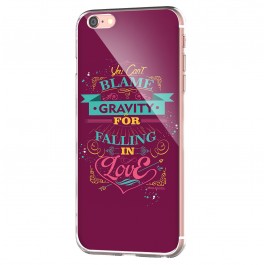 Falling in Love - iPhone 6 Carcasa Transparenta Silicon