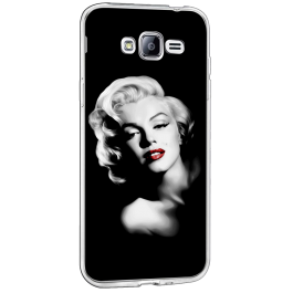 Marilyn - Samsung Galaxy J3 Carcasa Transparenta Silicon