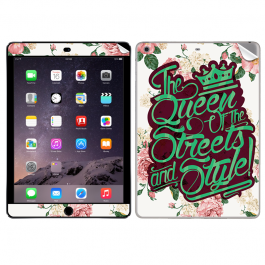 Queen of the Streets - Floral White - Apple iPad Air 2 Skin