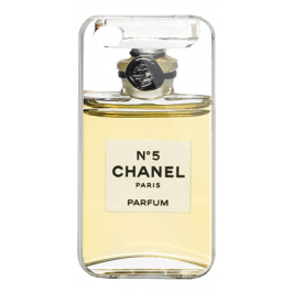 Chanel No. 5 Perfume - iPhone 4/4S Carcasa Alba/Transparenta Plastic