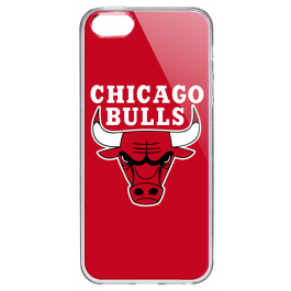 Chicago Bulls - iPhone 5/5S/SE Carcasa Transparenta Silicon
