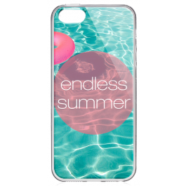 Endless Summer - iPhone 5/5S Carcasa Transparenta Silicon